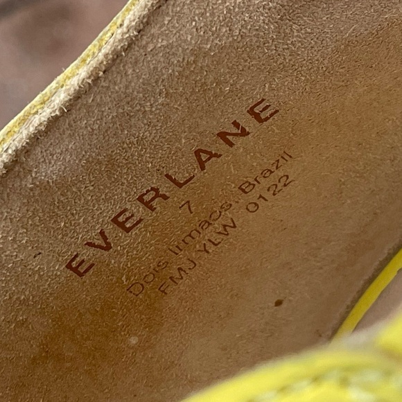 Everlane Yellow Leather Day Fisherman Sandals Size 7 - Picture 9 of 16